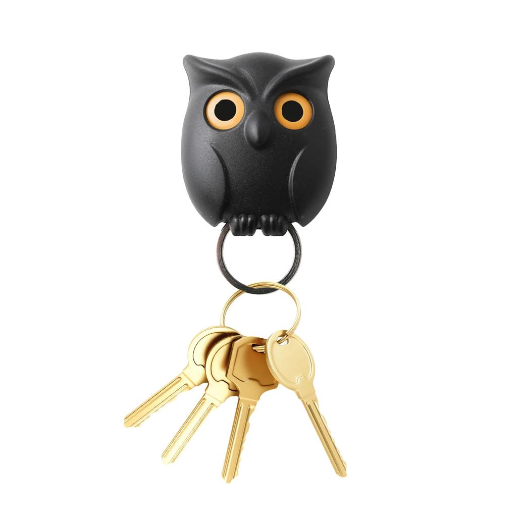 Крючок для ключей в виде совы, держатель для ключей, настенный крючок, домашний декор, магнитный органайзер, держатели для ключей, крючки для вешалок для дверного проема комнаты, подарок без перфорации