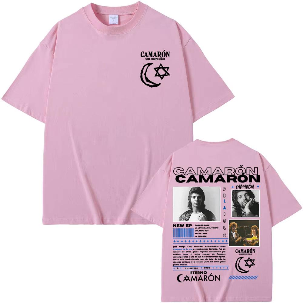 Rock Band Camaron Delaisla Tour 2025 Merch T Shirts Unisexs Clothing Hip Hop Punk Fashion Tshirt Casual Loose 100 Cotton T Shirt