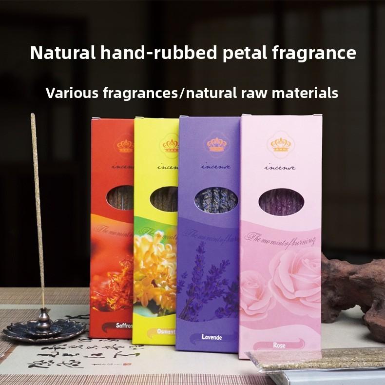 Палочки благовоний ручной работы для дома, ароматические палочки для помещений для успокоения ума, дезодорирующие палочки благовоний для туалета для устранения неприятных запахов