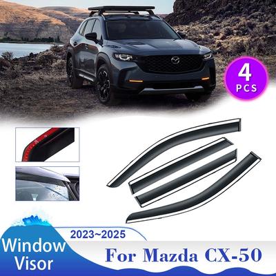 Козырек на окно для Mazda CX-50 CX50 GT VA 2024 2024 2025 Навесы Укрытия Боковые солнцезащитные козырьки для автомобиля Дефлекторы для дымоходов Аксессуары