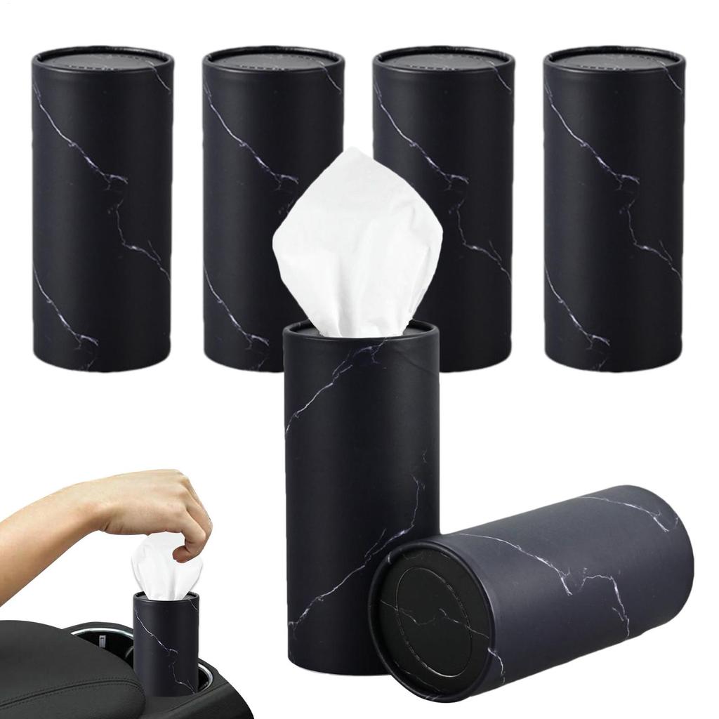 Цилиндрические коробки для салфеток Держатель для автомобильных салфеток с бумажными салфетками Цилиндр для автомобильных салфеток с бумажными салфетками 6 туб/300 салфеток