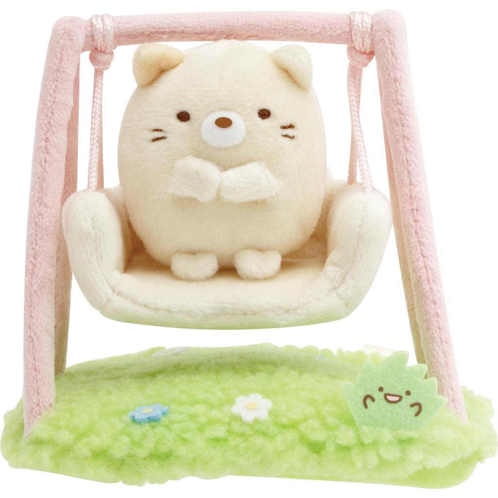 Мягкая игрушка-сцена Sumikkogurashi Качалка MV23801 В120 x Ш120 x Г100мм San-X "Детский сад Миникко"
