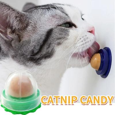 Новый пищевой кошачий шарик с кошачьей мятой, пылезащитный чехол, круглый, безопасный, кошачья мята, закуска, лизун, конфеты, витаминный пудинг, кошачья мята, леденец для котенка Ragdo