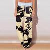 Women's Casual Sports Pants Vintage Printed Pajama Pants With Pockets