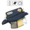 Shoulder Bag Classic Horizontal Waist Suede Organizer Navy [Outdoor Products]