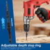 Countersink Drill Bit Set Tapered Drill Bits Counter Sink Drill Bit with 2PCS Wood Plug Cutter 1/4" Hex Shank Quick Change