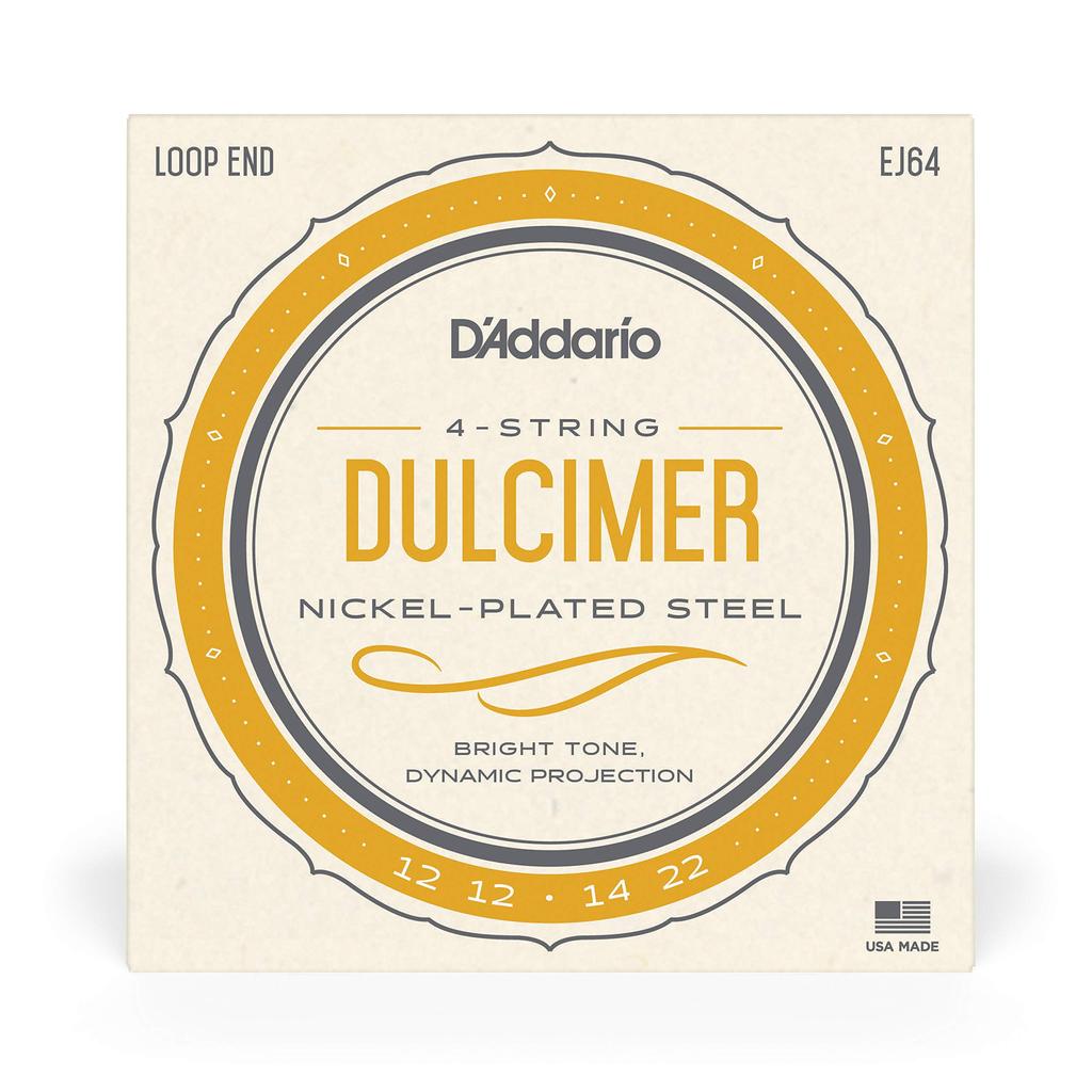 Цимбалы EJ64 Струны D'Addario, Никель, 4-струнные, .012-.022,