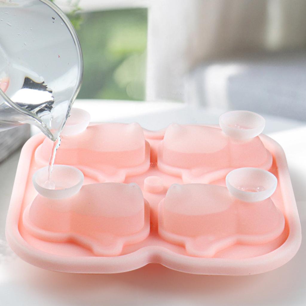 Инструмент для приготовления льда в виде пингвина с 4 отверстиями, цветной шоколадной сырной палочкой в виде животного, силиконовая форма для украшения торта на день рождения