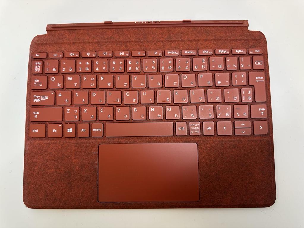 Подтверждено и гарантировано Б/У оригинальная клавиатура Surface Microsoft Surface Microsoft Surface Go Signature Type Cover Маково-красный [Работа оригинальная]