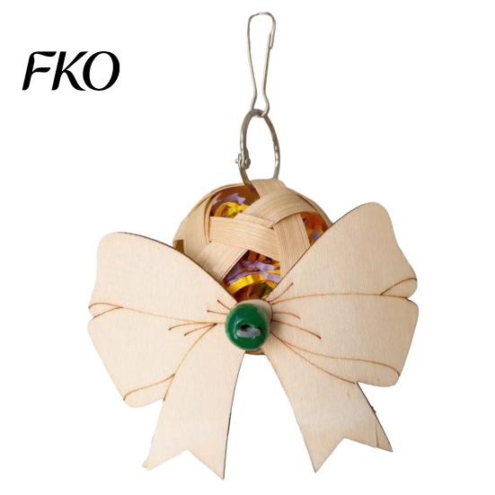 Parrot Boredom Relief Shredder Ball Toy, Bamboo with Paper Strips Bird Safe Chew Toy Foraging Cage Shredding for Budgies Cockatiels Lovebirds