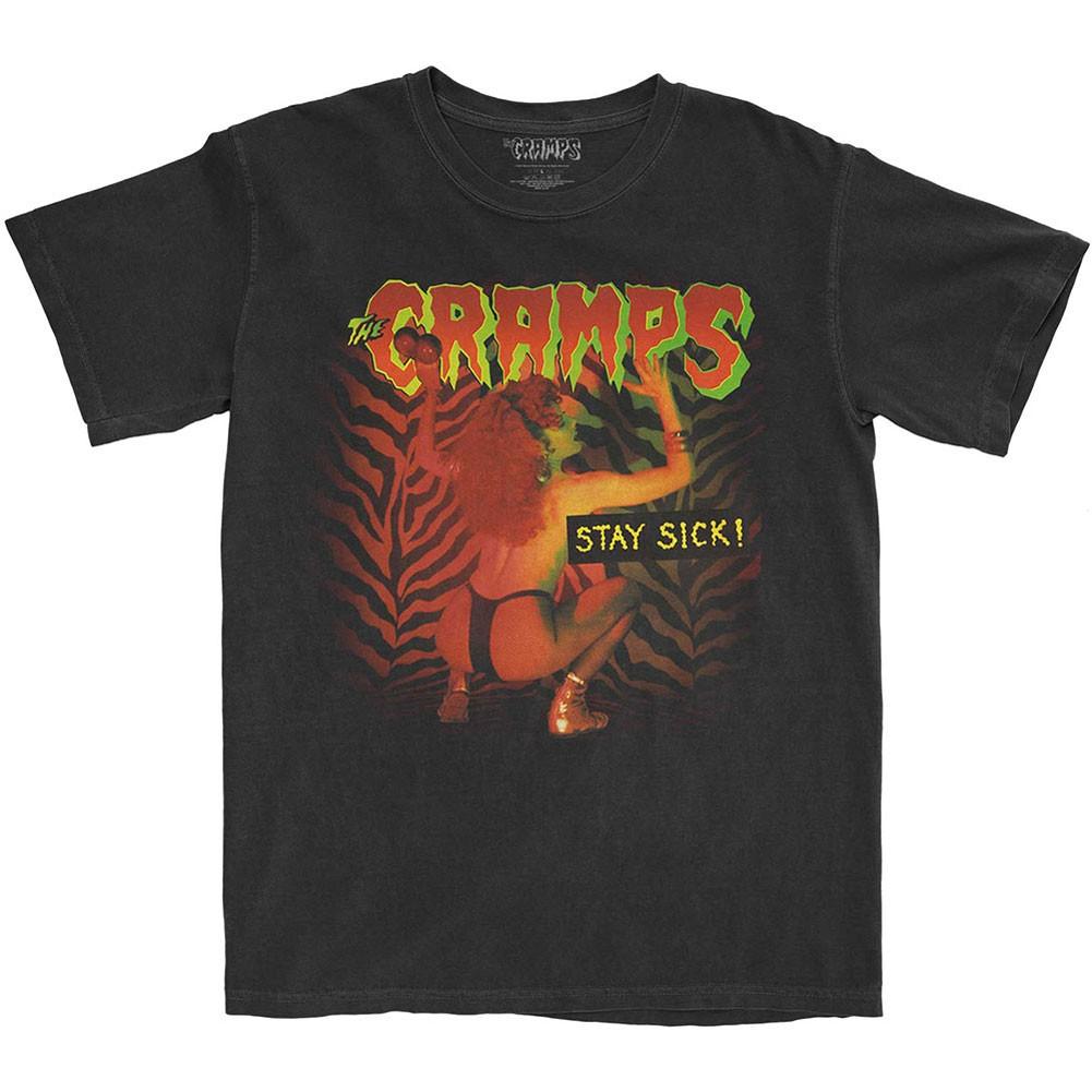 Men's Cramps Stay Sick Slim Fit T-shirt Small Black