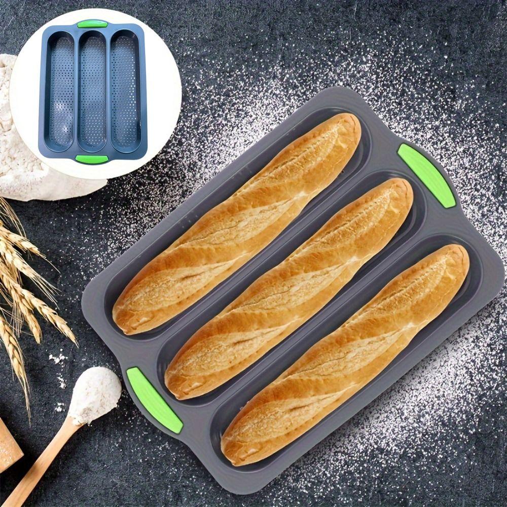Silicone Perforated Bread Mold Non-stick Bake Mold DIY Baking Tool Baking Pan Tray  Sandwich