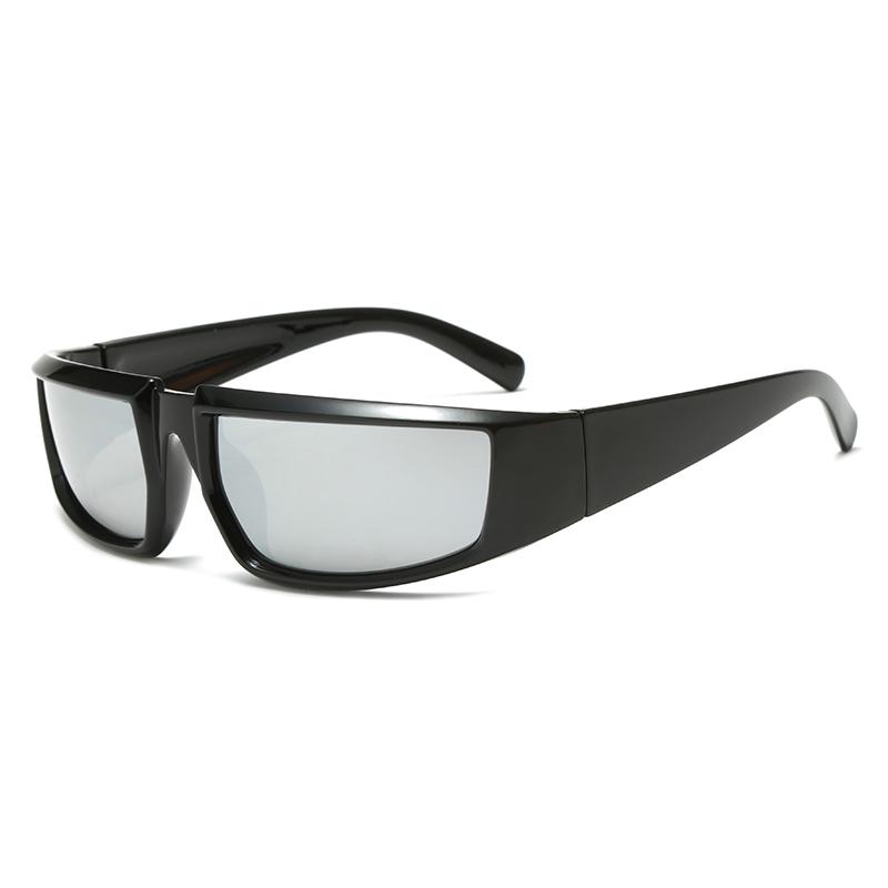 Детские очки в стиле «будущая технология Y2K», модные солнцезащитные очки для мальчиков и девочек в стиле панк, защита от ультрафиолета UV400.