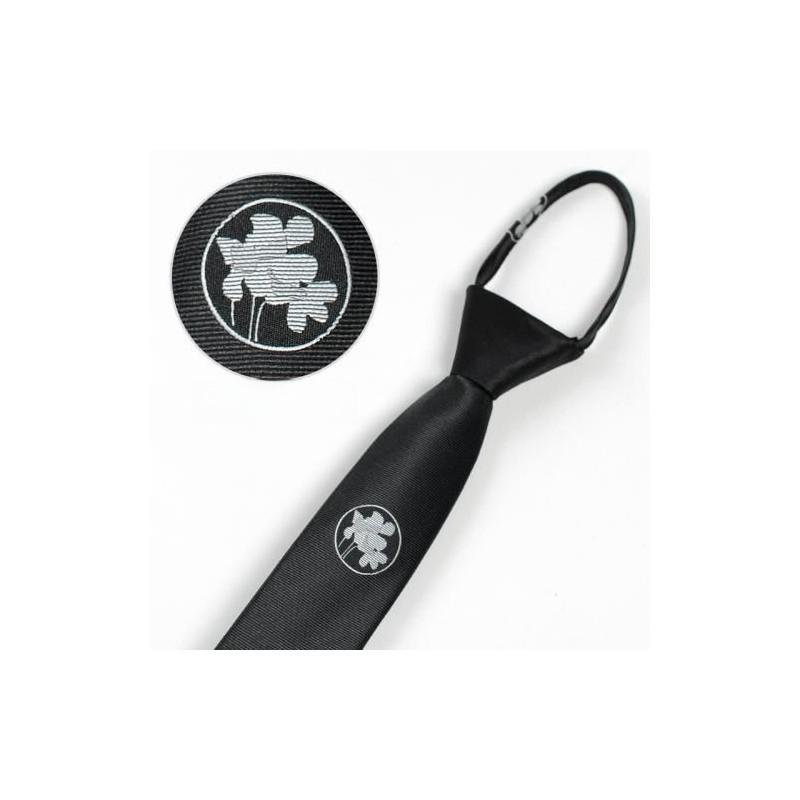 Вышитый галстук с тигром для детей из полосатой шерсти для школы или повседневной носки