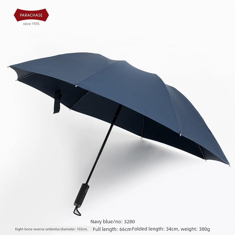 Parachase New Product Car Reverse Umbrella Solid Color 70% off Fully Automatic Umbrella Portable Wind-Resistant Folding Umbrella for Men and Women