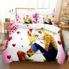 Постельное белье Candy Candy Односпальное Полуторное Двуспальное Евро King Size Комплект постельного белья для спальни взрослых и детей Пододеяльник Комплекты 3D Кавайи Аниме Кровать