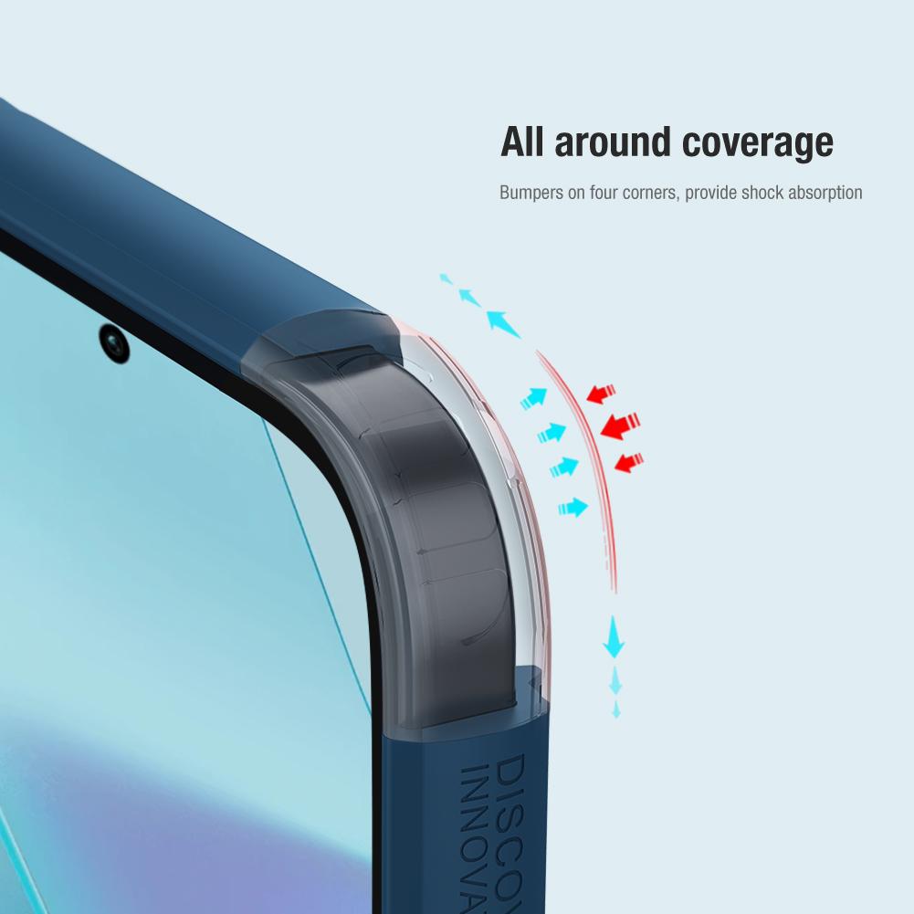 Чехол Nillkin для Xiaomi Redmi Note 13 Pro Plus 5G Frosted Pro 360 PC TPU Bumper Matte PC TPU Full Back Cover
