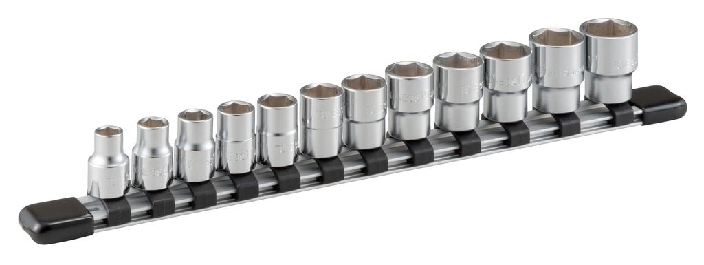 TONE Socket Set with Insertion Angle 12 Items Included (hexagonal, Holder) HS312, 9.5mm (3/8"),