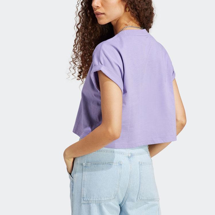 adidas Оригинальная футболка Adicolor Classics Short Trefoil 'Magic Lilac' IC5468