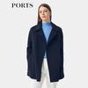 PORTS Women's Classic Belted Wool Blend Coat