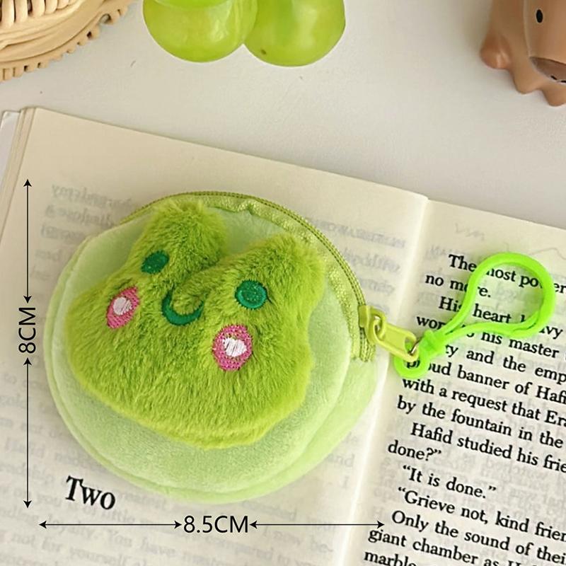Мультяшный Кролик Медведь Курица Лягушка Плюшевый Кошелек-Мешочек Животное Кошелек Детский Застежка-молния Мешочек для монет Модная Сумка для хранения наушников