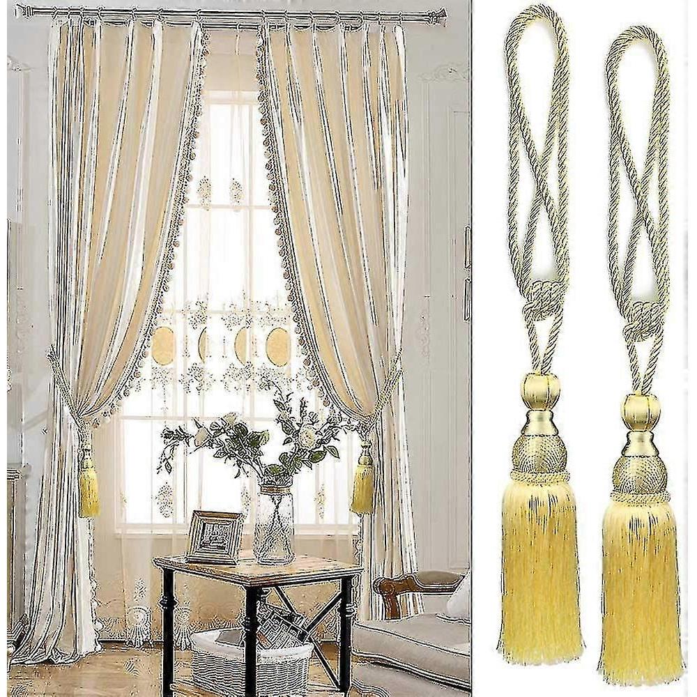 2pcs Tiebacks Curtain Tassels Curtain Tiebacks Tassels Curtain Tiebacks Tassels Gold, Tiebacks For Curtains