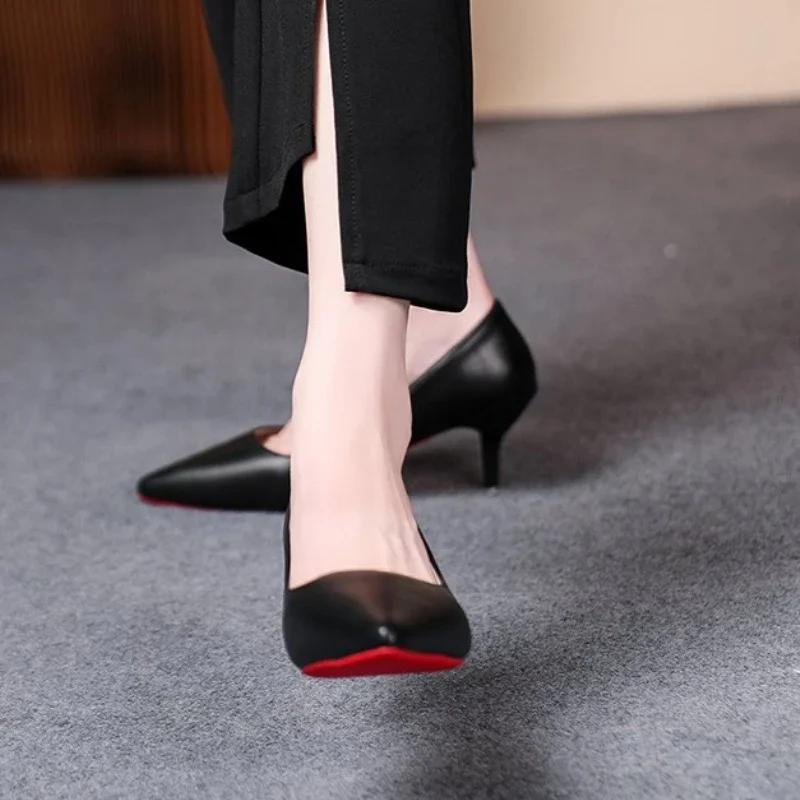Luxury Pumps Shoes for Women Red Shiny Bottom Pumps Brand Large Size High Heel Shoes Sexy Party Pointed Toe Wedding Shoes