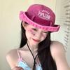 Японские розовые панамы женские летние уличные кемпинговые ковбойские кепки в стиле вестерн солнцезащитный козырек повседневные ретро походные кепки для женщин