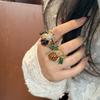 Geometric Insect Drip Oil Ring Korean Style Chunky Enamel Ring Personality Enamel Fruit Ring  Gift