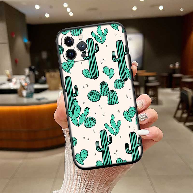 UP49 Watercolour Cacti Phone Case for Samsung Galaxy S20 S21 S22 Ultra FE + Plus A21S A22 A24 A25 A26 A30 A30S A31