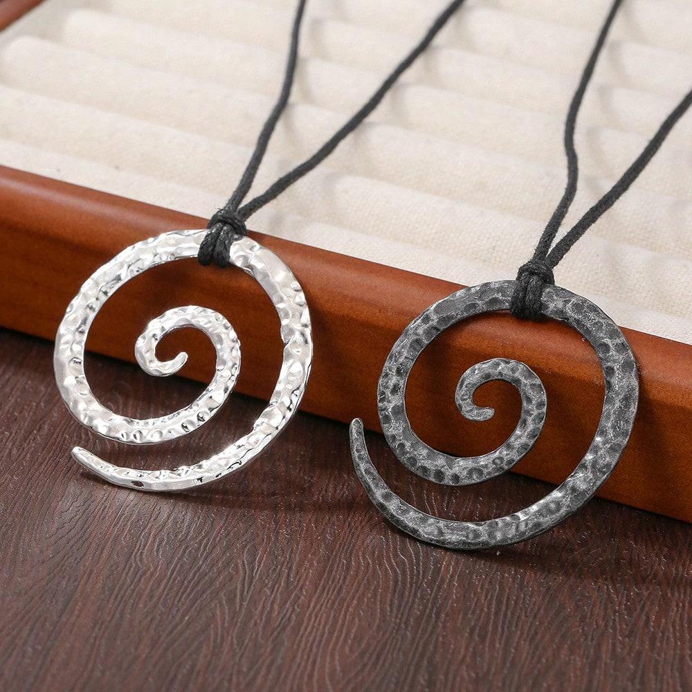 Винтажный амулет-подвеска с символом спирали викингов, норвежские украшения, мужские аксессуары для вечеринок