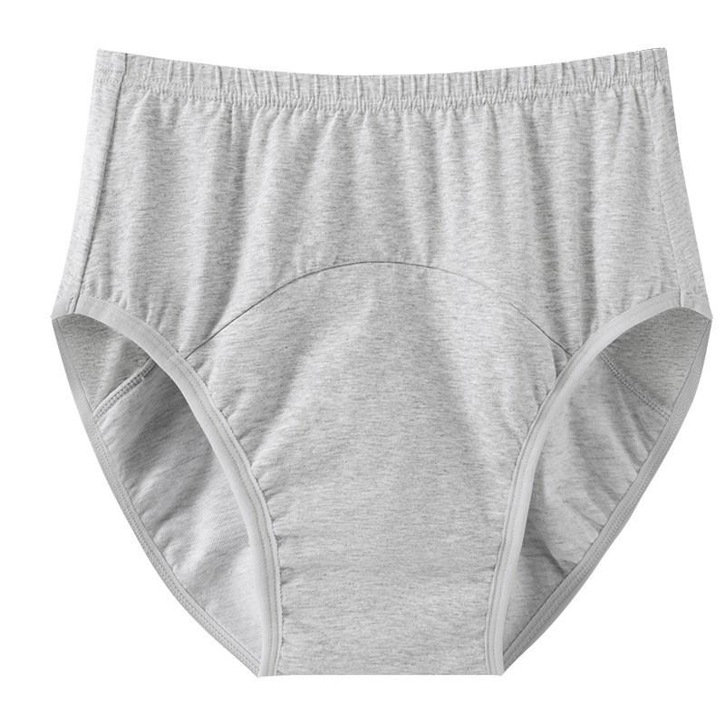 Elderly Womens Washable Cotton Incontinence Underwear High Waist Leakproof Care Briefs