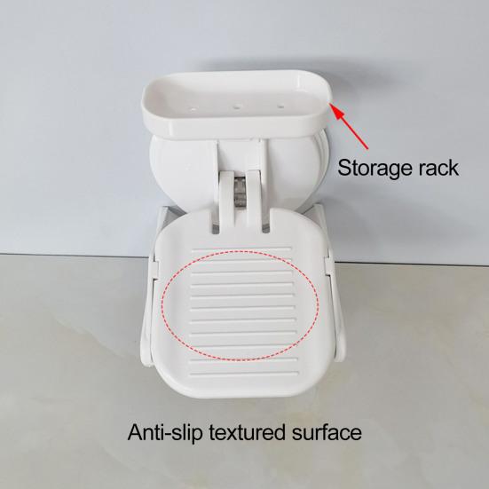 Регулируемая по высоте педаль для ванной комнаты, конструкция с присоской без сверления, противоскользящая широкая педаль, экономящая место для душа