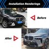 For BMW X7 G07 M-Sport LCI 2022 2023 2024 2025 Car Front Bumper Splitter Lip Spoiler Diffuser Guard Cover Bodykits Tuning