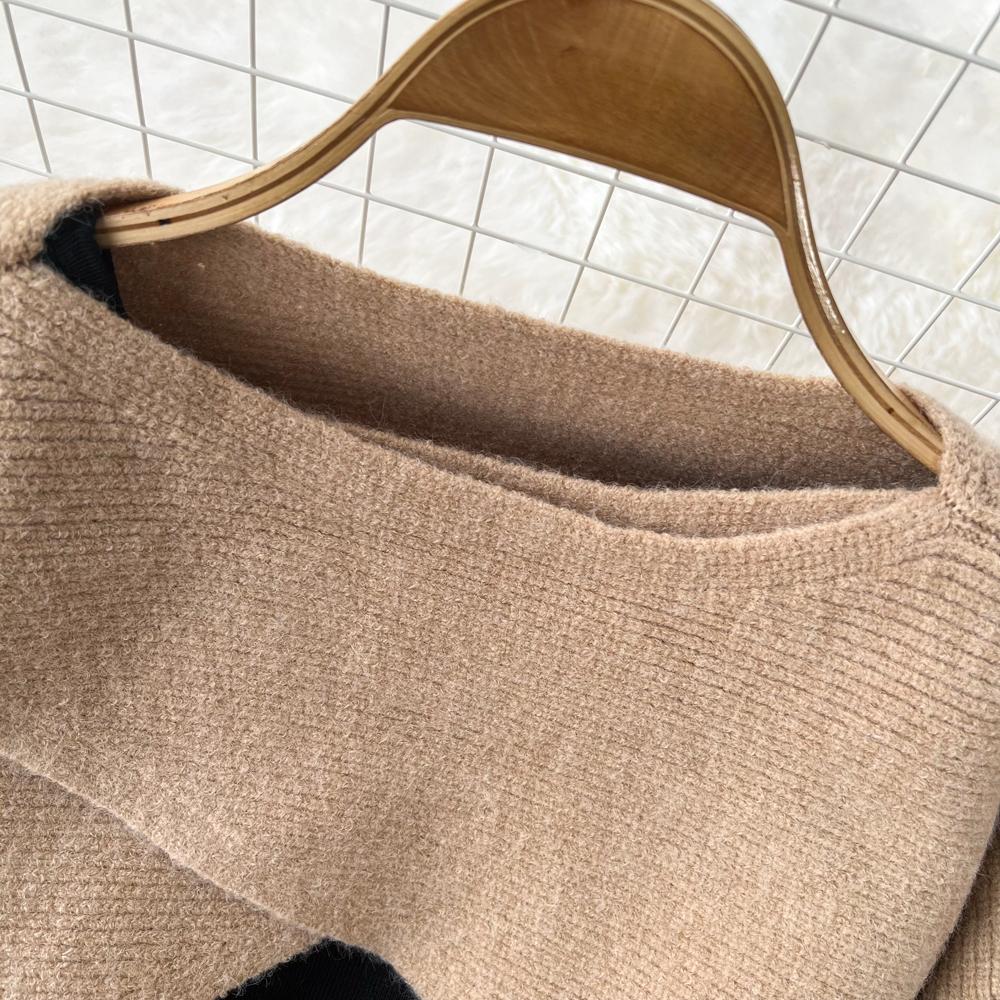 Модный костюм юбка женский повседневный с круглым вырезом с рукавом три четверти вязаный блузка топ комплект из двух предметов корейская версия темперамент платье на бретелях