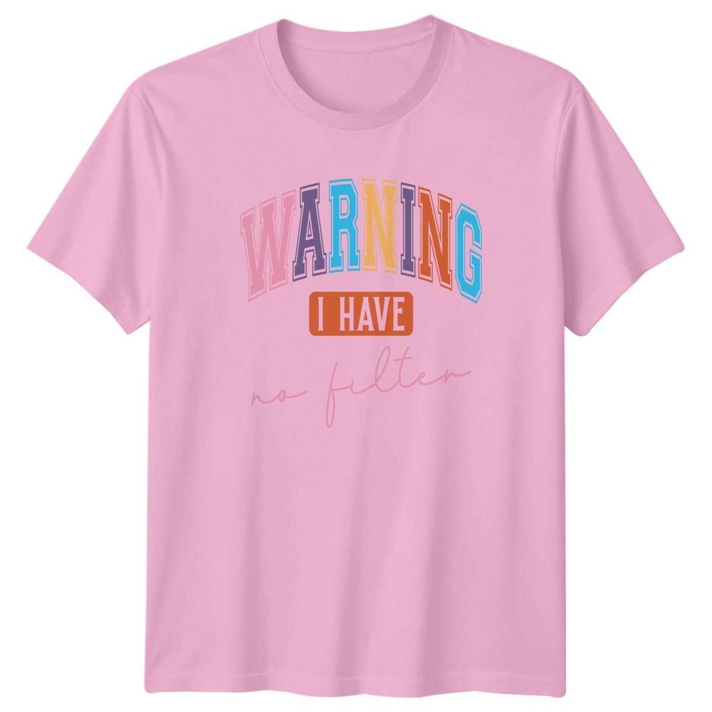 WARNING I HAVE NO FILTER Unisexs TShirt Sarcasm Attitude Humor Birthday Gift