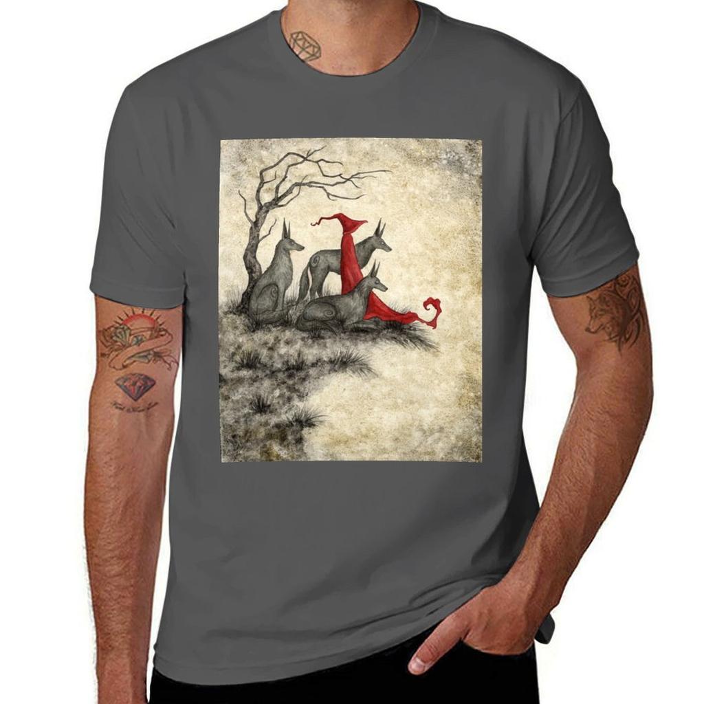Wolf Mage Tshirt Basic Plain Tee For Spring And Summer