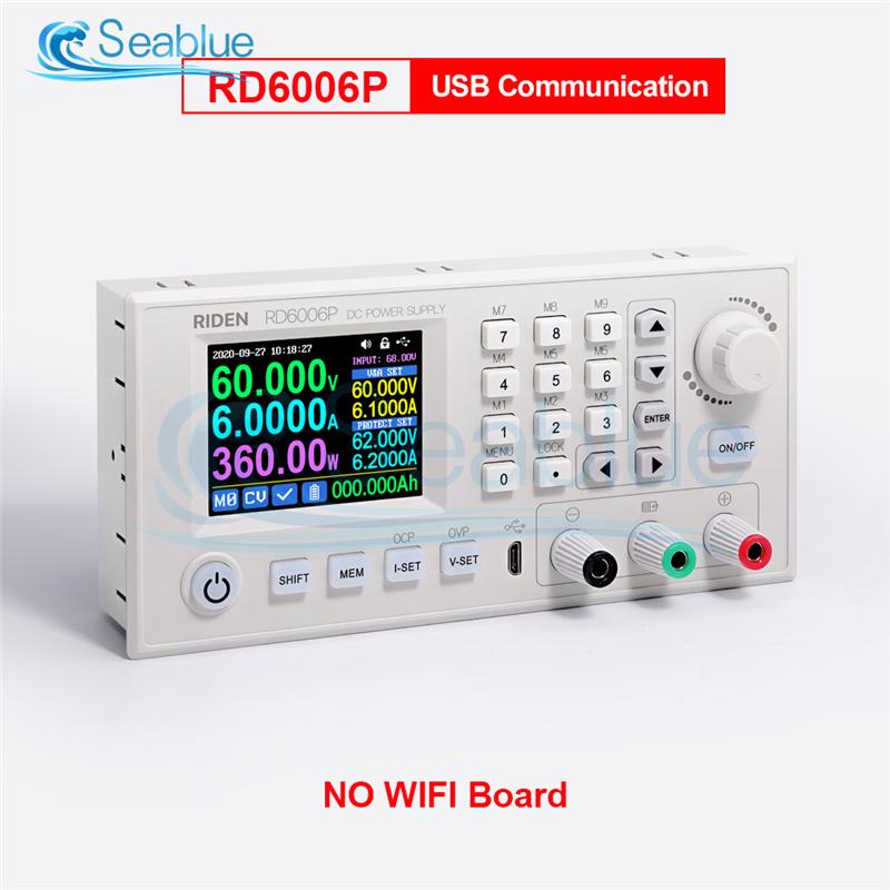 RD6006 RD6006W USB WiFi DC Tegangan Rendah Saat Ini Modul Suplai Daya Buck Konverter Dapat Disesuaikan Multimeter 60V 6A