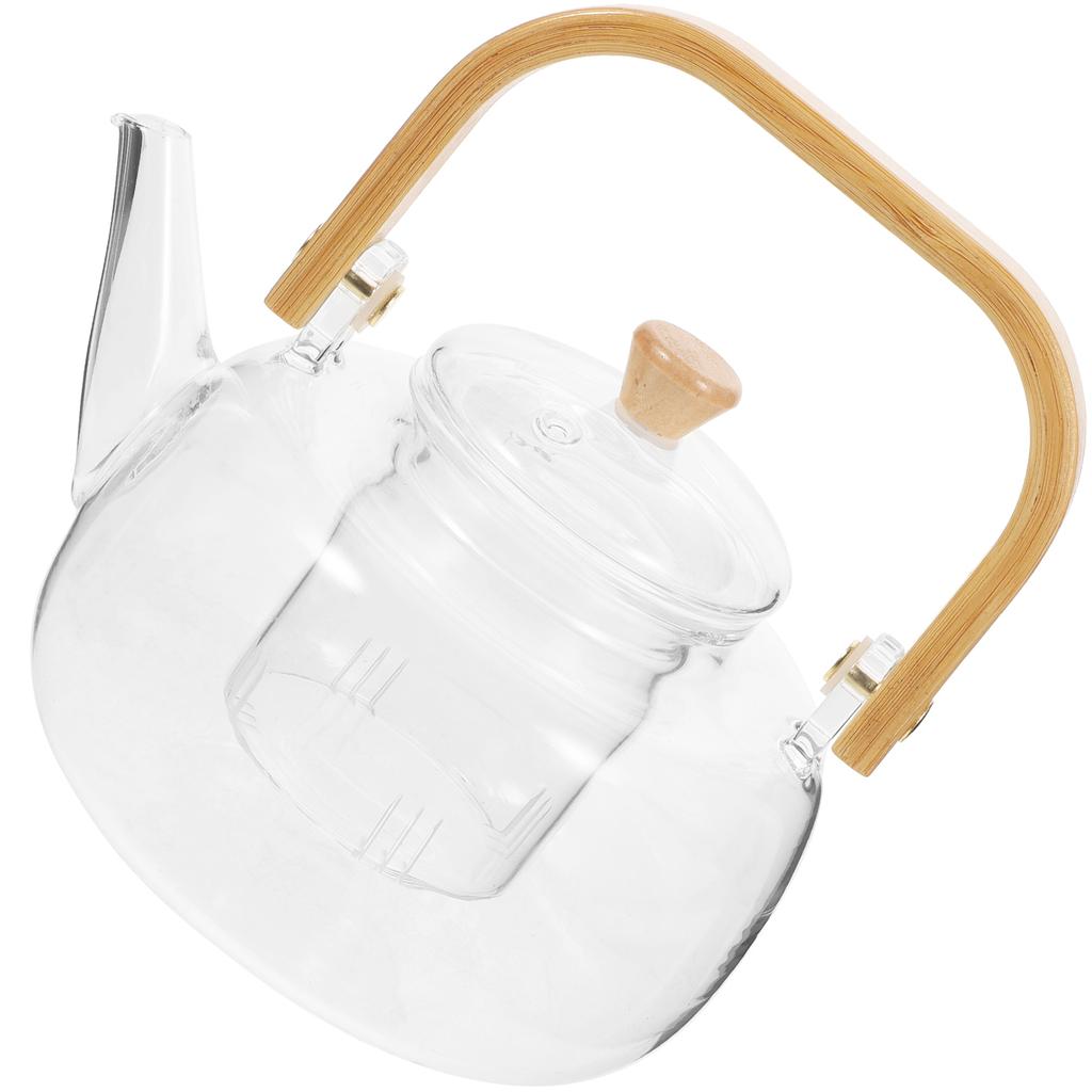 Премиальный стеклянный чайник с заварником 1000 мл, термостойкий, легко моющийся, чайные принадлежности, отличный подарок для любителей чая
