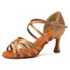Women's Latin Dance Shoes Satin Professional Ballroom Salsa Practice Performance Dance Shoes