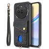 For Nothing Phone (3a) Pro Case with Card Holder Kickstand Leather Phone Back Cover
