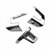 Хромированная накладка на руль для Volkswagen Golf MK6 Polo Eos Jetta Caddy Touran 2009 2010 2011 2021 2013 2014, аксессуары для салона автомобиля, 3 шт.