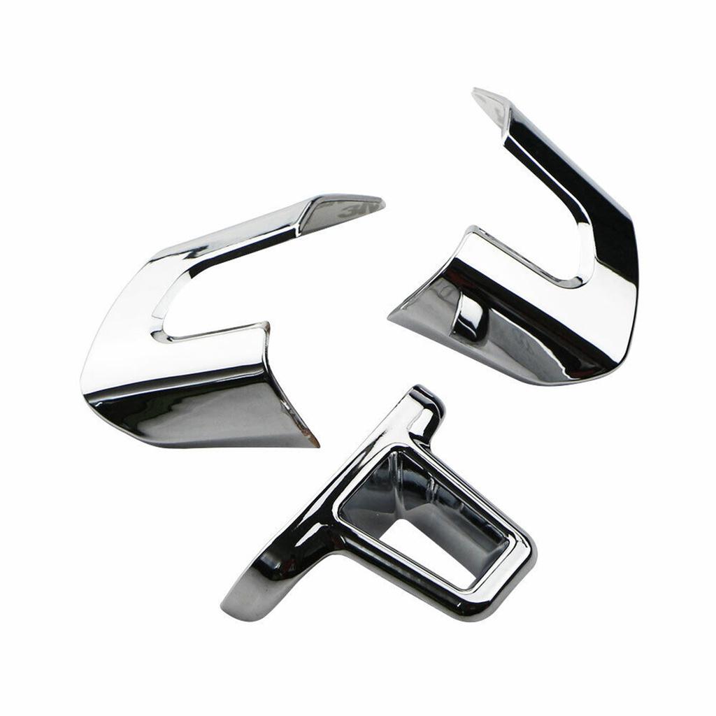 Хромированная накладка на руль для Volkswagen Golf MK6 Polo Eos Jetta Caddy Touran 2009 2010 2011 2021 2013 2014, аксессуары для салона автомобиля, 3 шт.