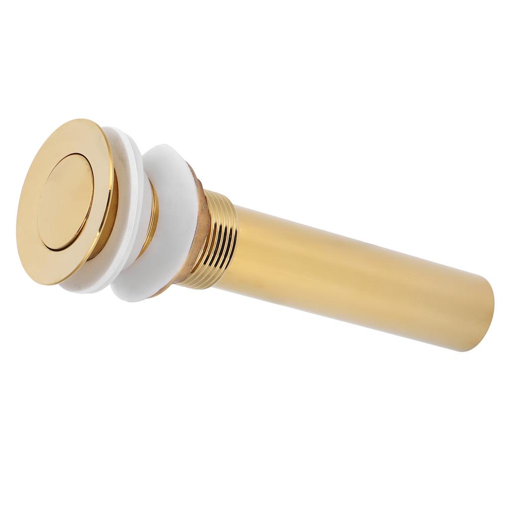 Wash Basin Sink Drain Anti Clogging Bathroom Drainer Stopper Accessories Non Overflow Gold(Flap Without Hole )