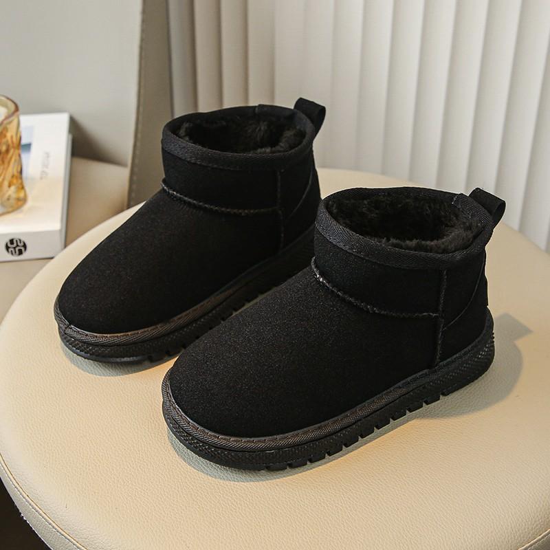 2024 Fashion Children Snow Boots Girls Boys Baby Plush Ankle Boots Kids Winter Warm Cotton Shoes Outdoors Sneakers