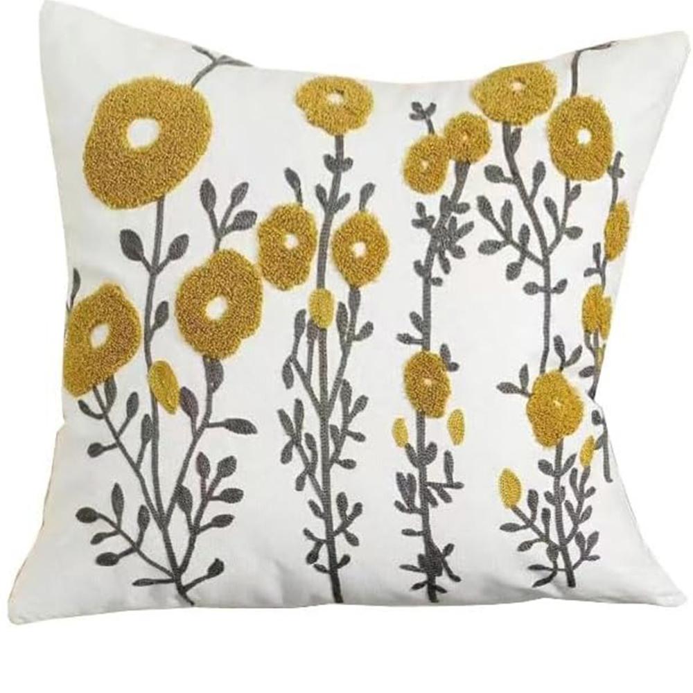 2D Floral Printed Pillowcase, Modern Fashion Home Bedroom Decoration, Living Room Sofa Cushion Cover, Flat Printing Short Plush