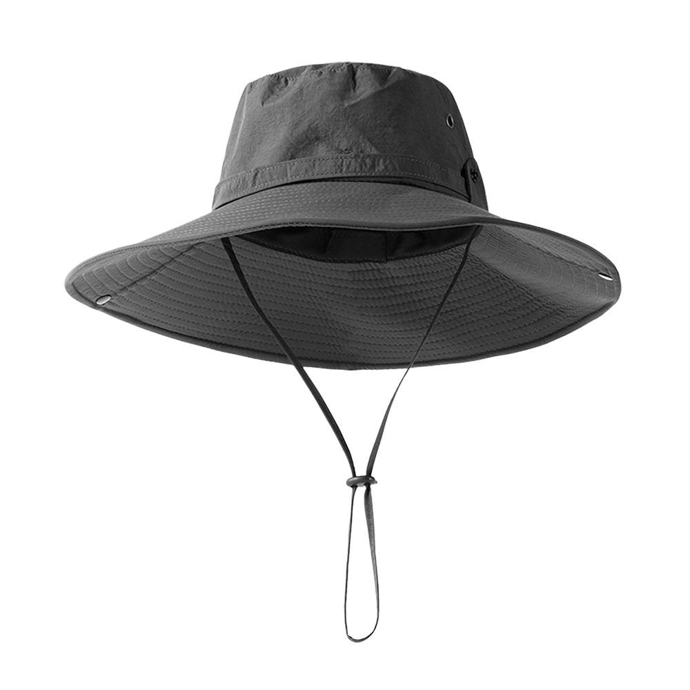 Wide Brim Bucket Hat Summer Boonie Hat Fashion Fishing Cap Mountaineering