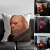 Buff Team F-Fortress 2 Tf2 Pillow Case Anti-Dustmite Pillowcase Invisible Zipper Silky Short Plush Sofa Cushion Cover