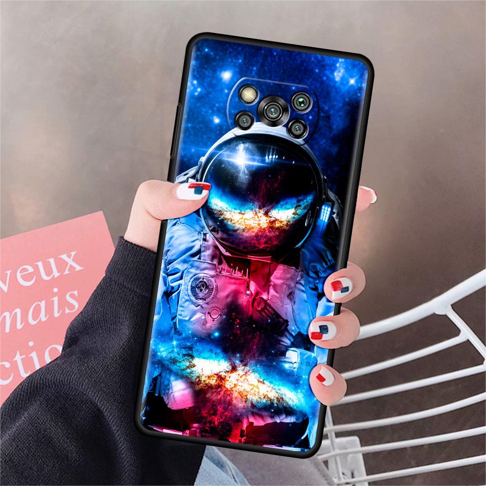 Чехол для Xiaomi Mi Poco X3 NFC X4 Pro F3 F4 GT M4 M3 F1 C40 11 Lite 11T, мягкий силиконовый чехол для телефона, крутой одинокий астронавт