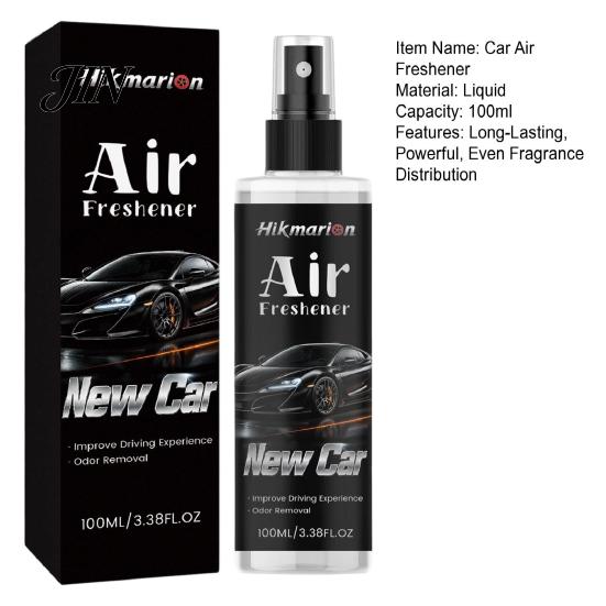 Car Air Freshener Spray, New Scent Odor Eliminator for Smoke Food Smell Pet, 100ml Fresh Fragrance Vehicle Interior, Portable Deodorizer Cleaner Road